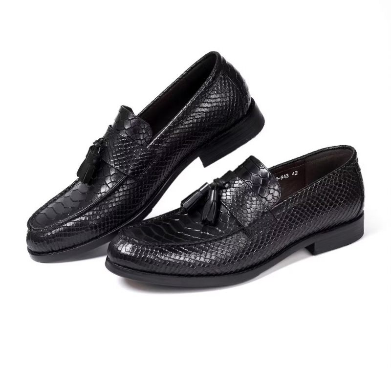 Sapatos Formais Masculinos Polidos Executivos Slip-on - Preto