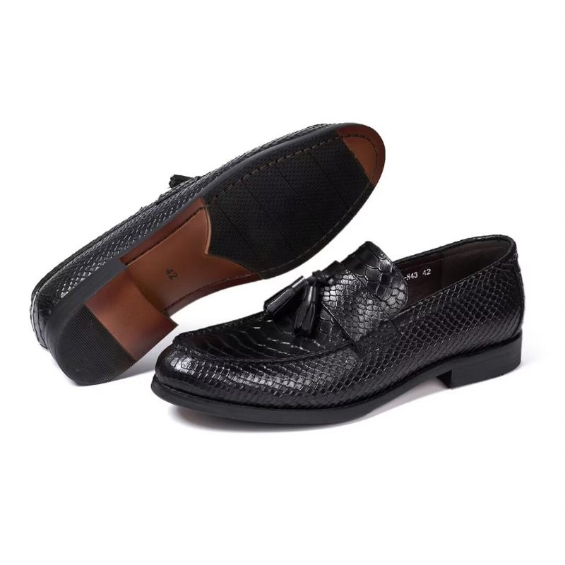 Sapatos Formais Masculinos Polidos Executivos Slip-on - Preto