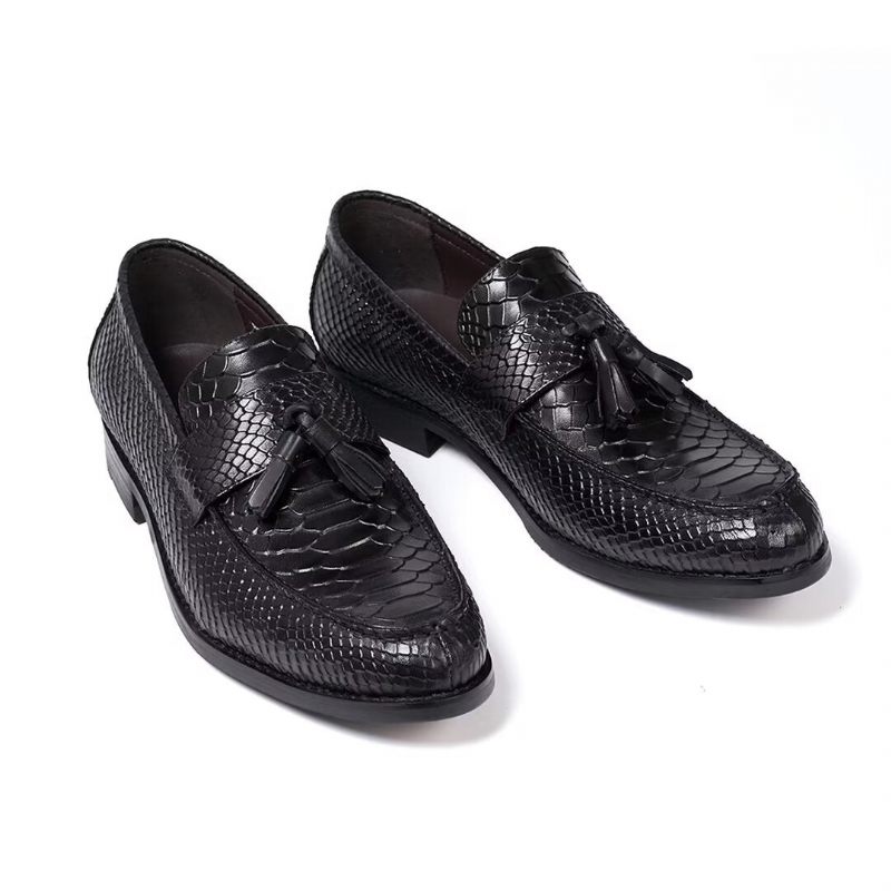 Sapatos Formais Masculinos Polidos Executivos Slip-on - Preto