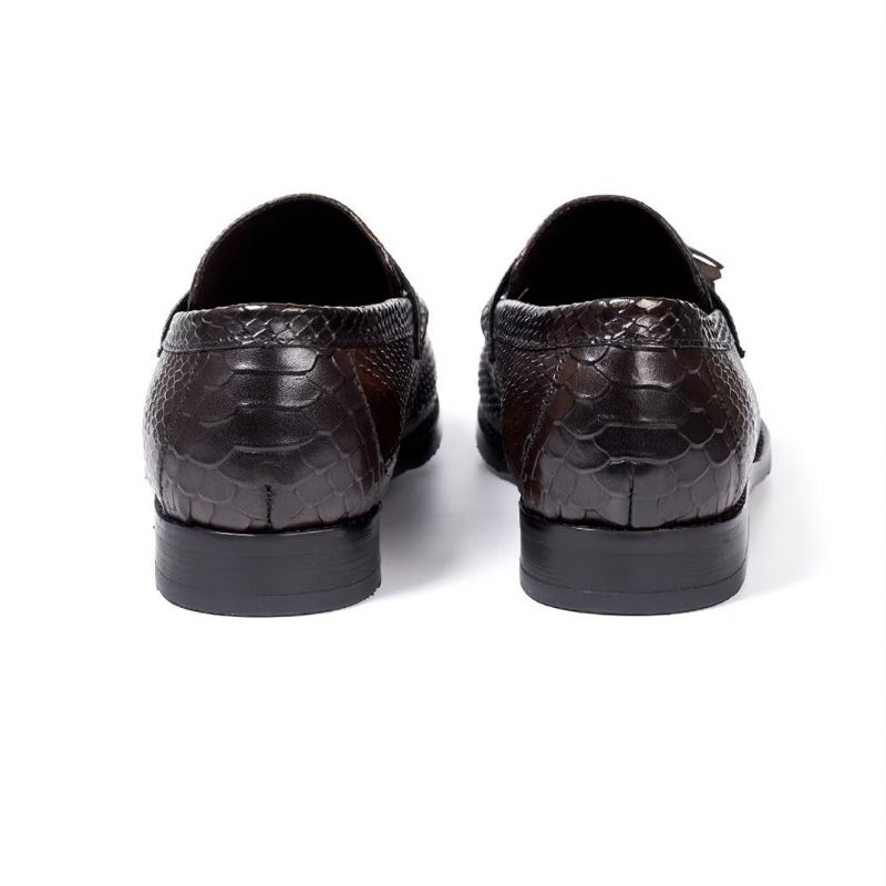 Sapatos Formais Masculinos Polidos Executivos Slip-on - Marrom