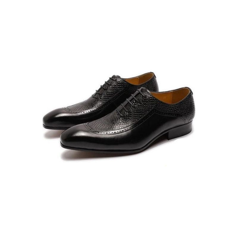 Sapatos Formais Masculinos Requintados Oxford Bico Fino