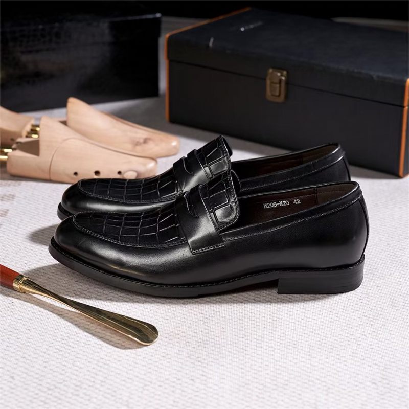 Sapatos Formais Masculinos Sartorial Splendor Slip-on Sociais - Preto 