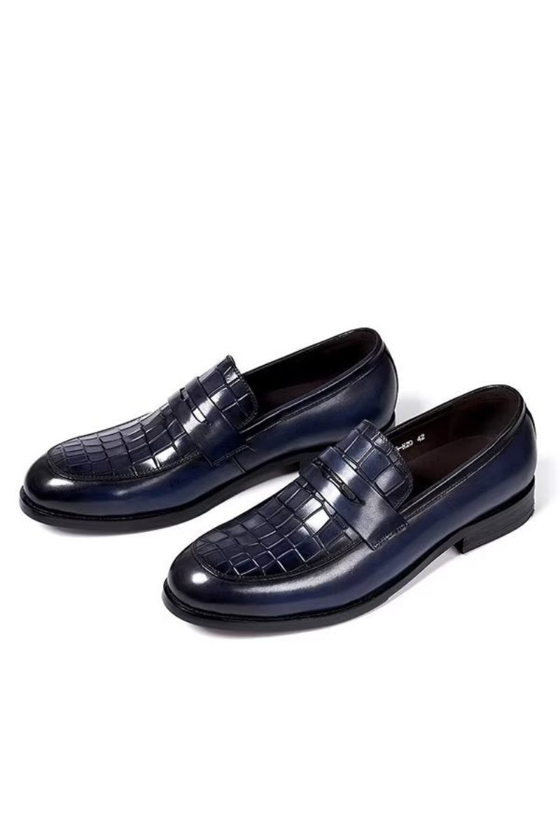 Sapatos Formais Masculinos Sartorial Splendor Slip-on Sociais -  Azul