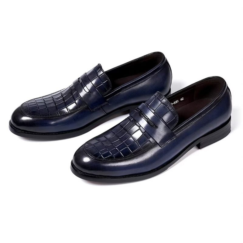 Sapatos Formais Masculinos Sartorial Splendor Slip-on Sociais -  Azul