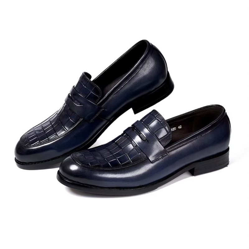 Sapatos Formais Masculinos Sartorial Splendor Slip-on Sociais -  Azul