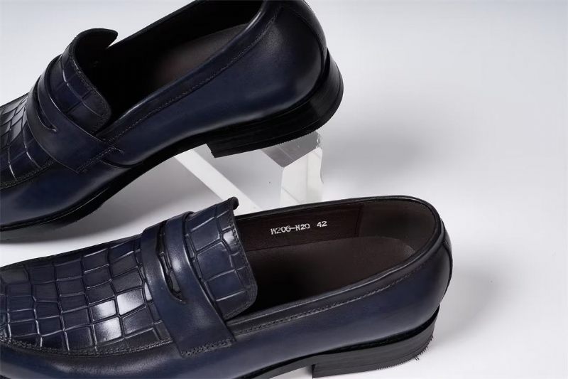 Sapatos Formais Masculinos Sartorial Splendor Slip-on Sociais -  Azul