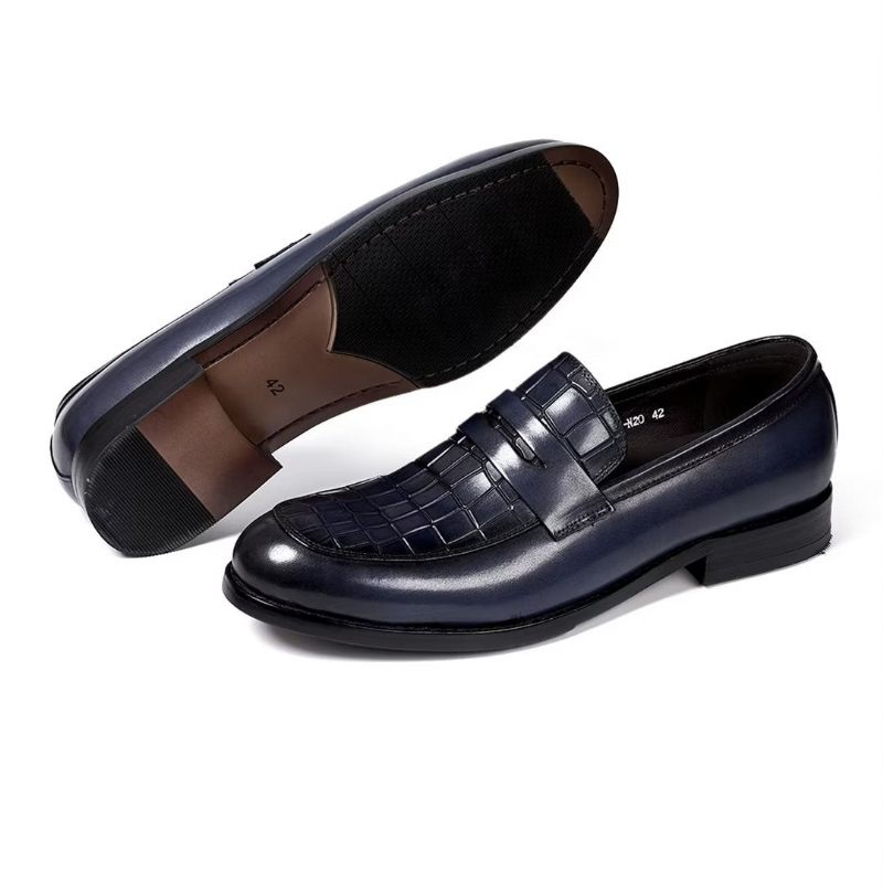 Sapatos Formais Masculinos Sartorial Splendor Slip-on Sociais -  Azul