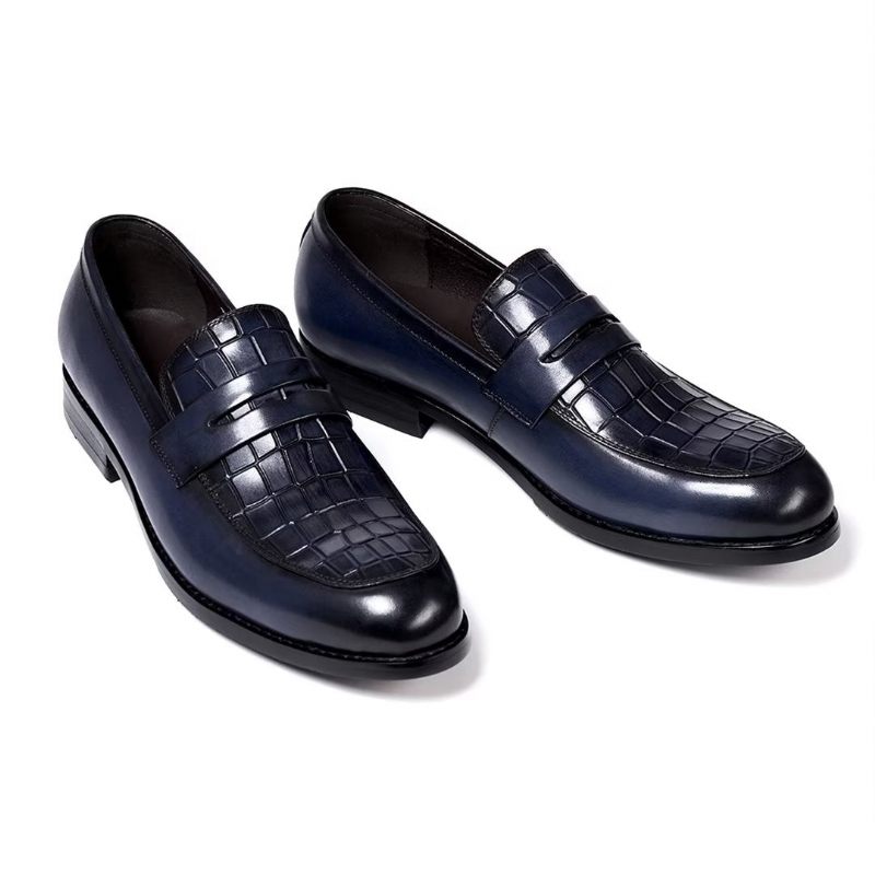 Sapatos Formais Masculinos Sartorial Splendor Slip-on Sociais -  Azul