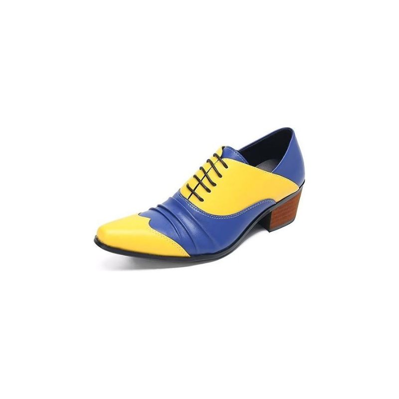 Sapatos Formais Masculinos Sem Cadarço Oxford - Amarelo