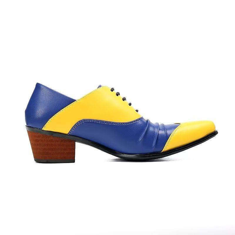 Sapatos Formais Masculinos Sem Cadarço Oxford - Amarelo