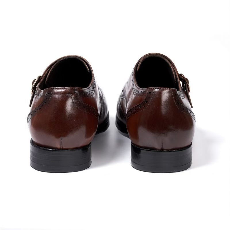 Sapatos Formais Masculinos Sleek Gentleman Slip-on Essentials - Marrom