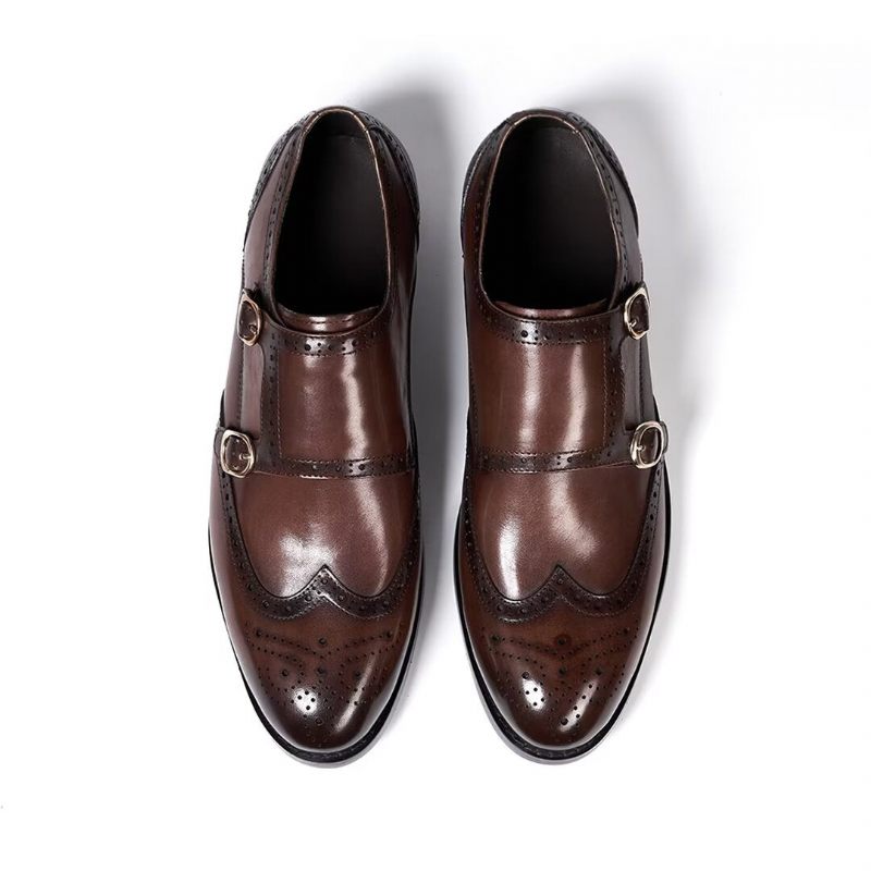 Sapatos Formais Masculinos Sleek Gentleman Slip-on Essentials - Marrom