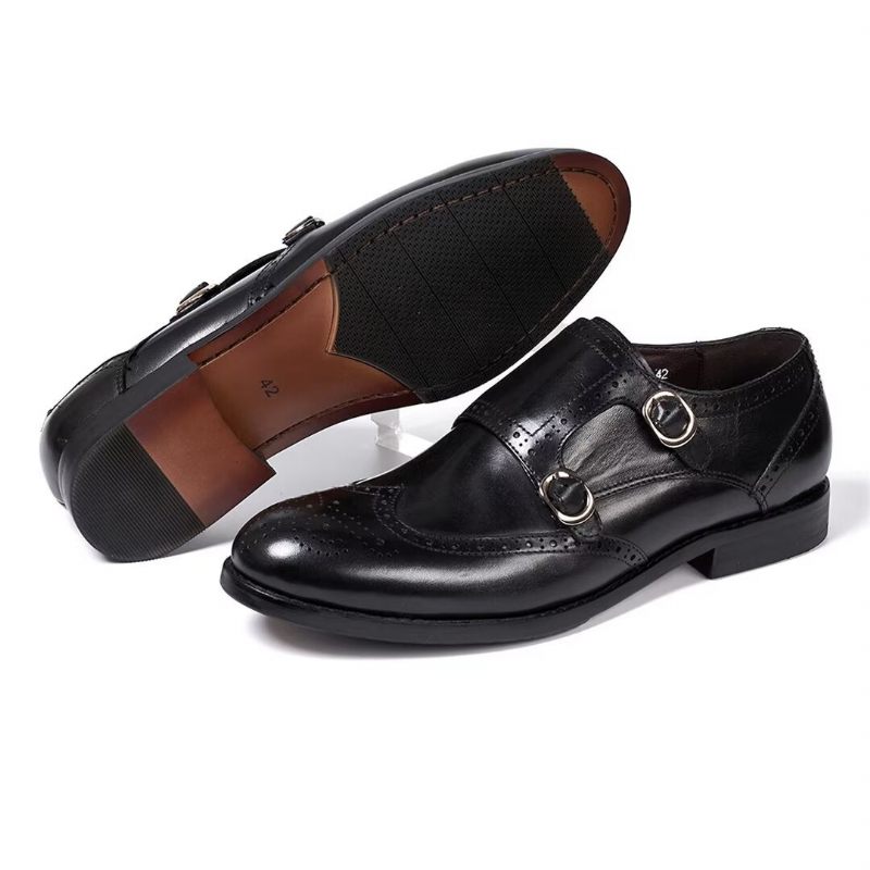 Sapatos Formais Masculinos Sleek Gentleman Slip-on Essentials - Preto