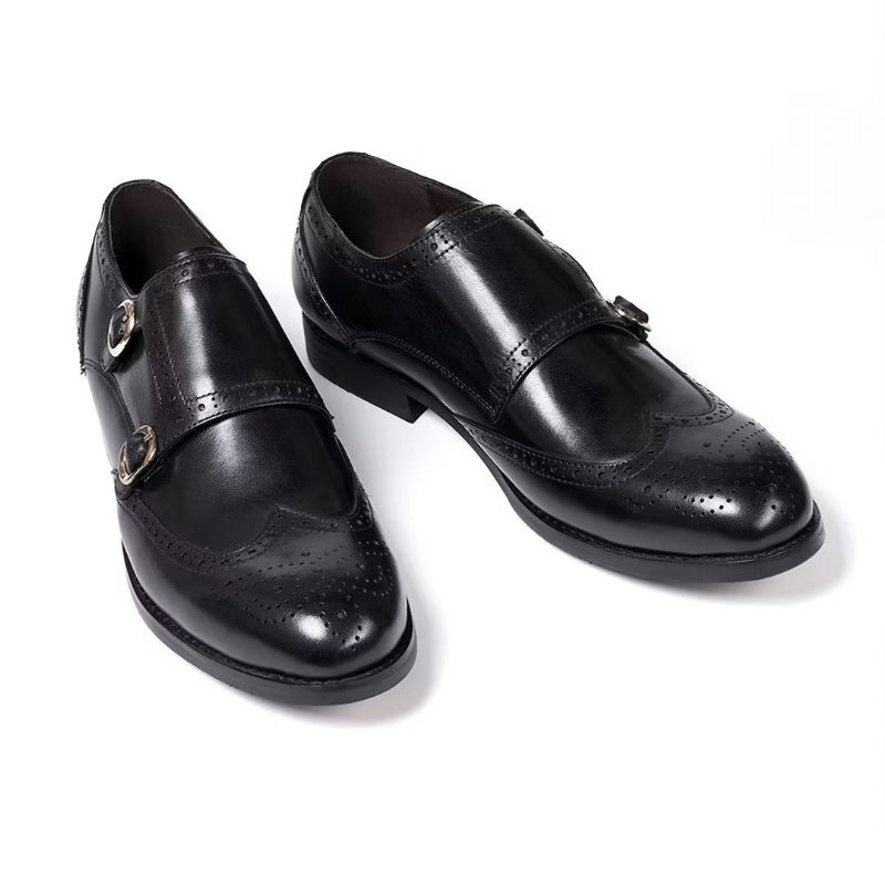 Sapatos Formais Masculinos Sleek Gentleman Slip-on Essentials - Preto