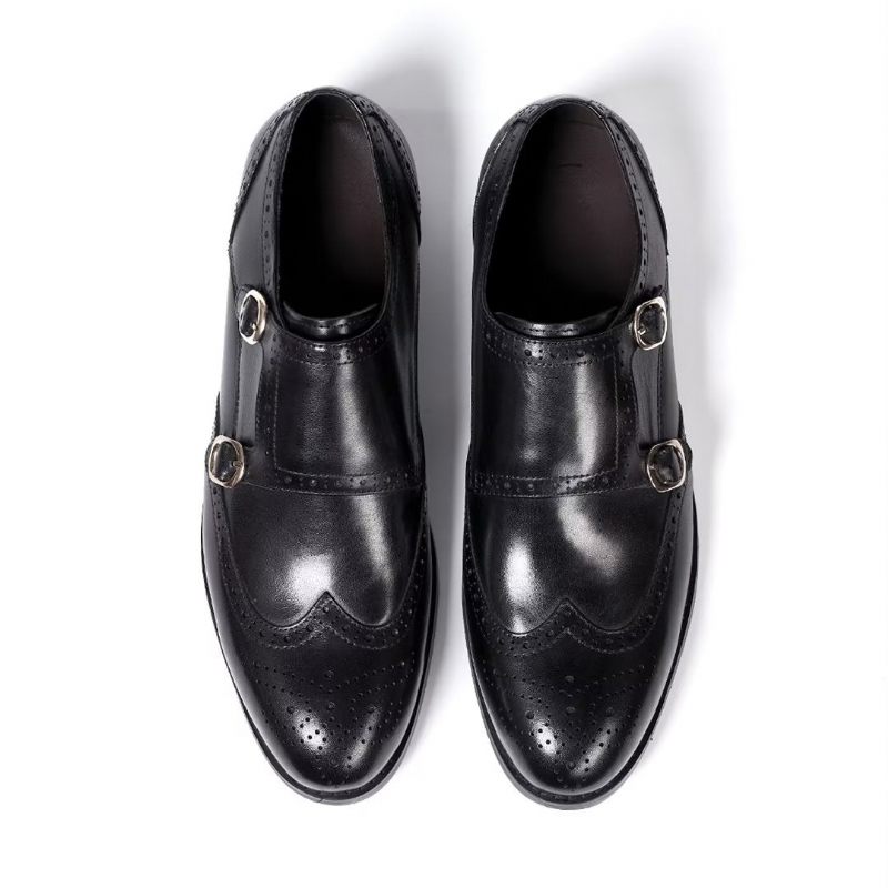 Sapatos Formais Masculinos Sleek Gentleman Slip-on Essentials - Preto