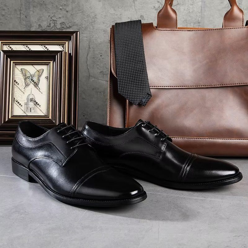 Sapatos Formais Masculinos Sociais Chiques Derbies - Preto