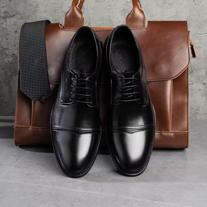 Sapatos Formais Masculinos Sociais Chiques Derbies - Preto