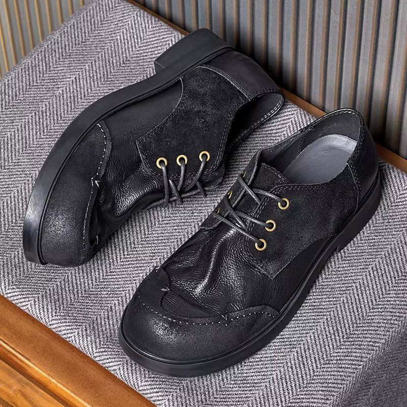 Sapatos Formais Masculinos Sociais Couro - Preto