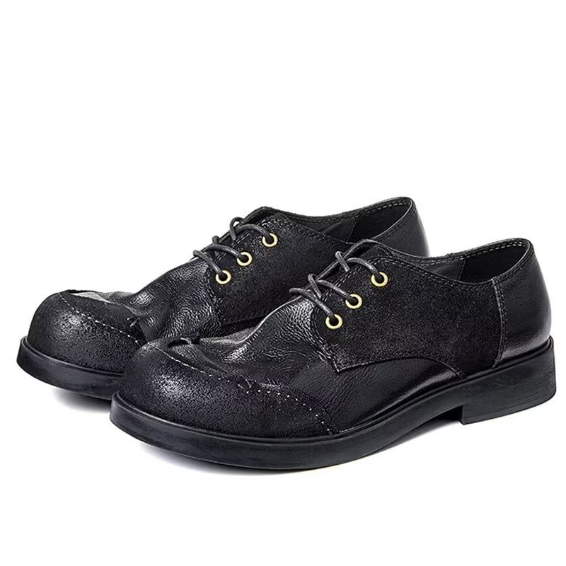 Sapatos Formais Masculinos Sociais Couro - Preto