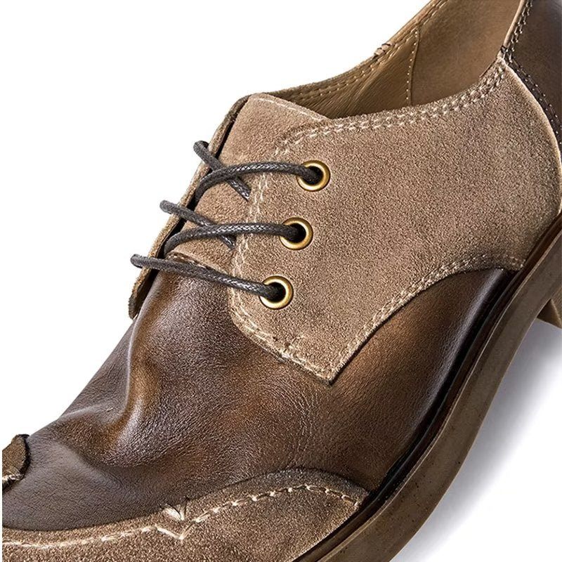 Sapatos Formais Masculinos Sociais Couro - Café