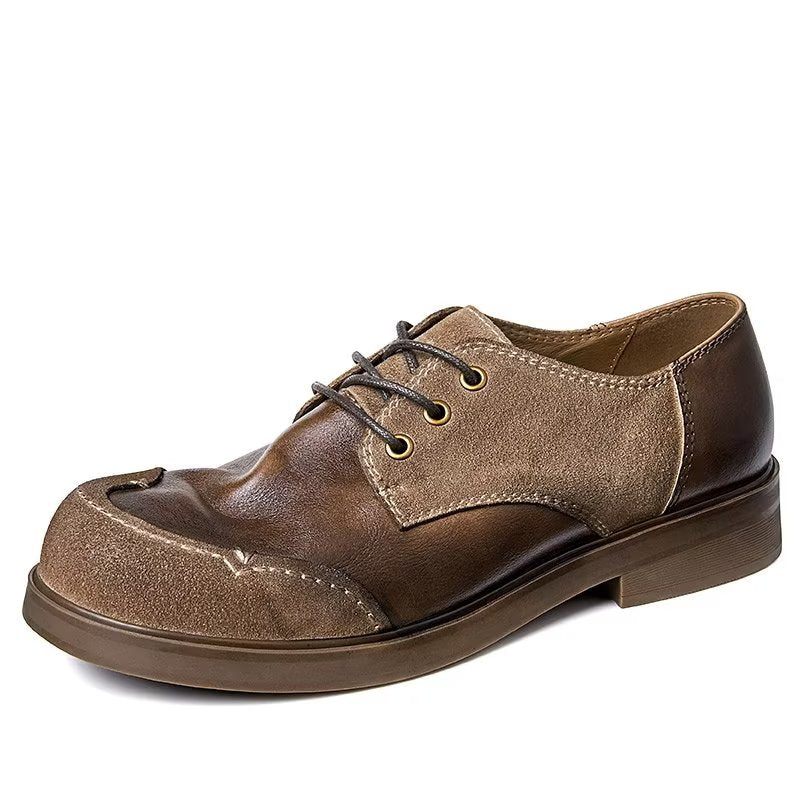 Sapatos Formais Masculinos Sociais Couro - Café