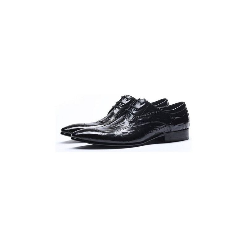 Sapatos Formais Masculinos Sociais Executivos Com Cordões Oxford - Preto