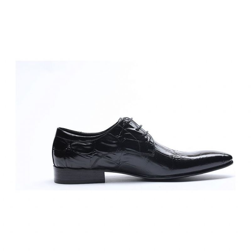 Sapatos Formais Masculinos Sociais Executivos Com Cordões Oxford - Preto