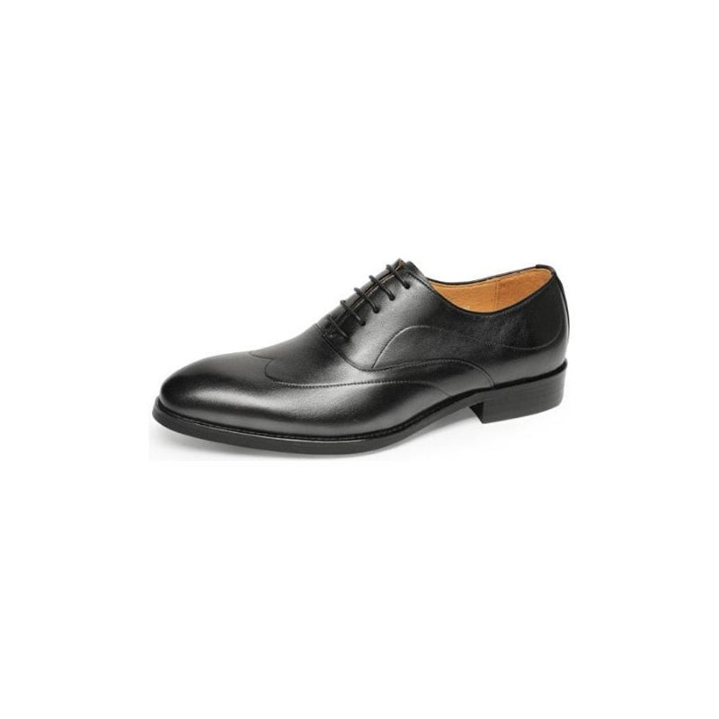 Sapatos Formais Masculinos Sociais Exóticos Com Cordões Oxford - Preto