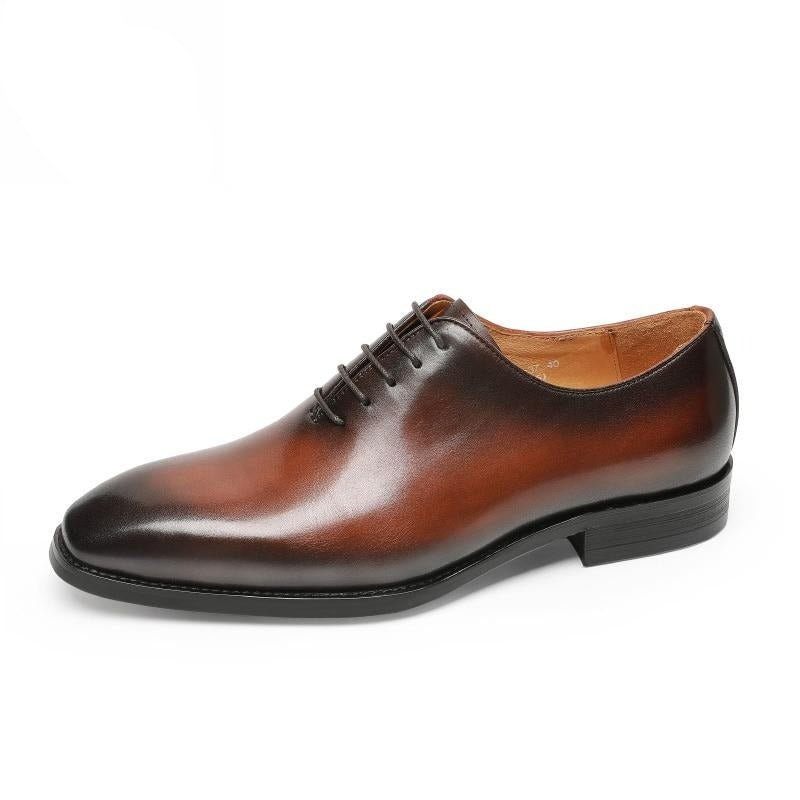 Sapatos Formais Masculinos Sociais Exóticos Com Cordões Oxford - Café