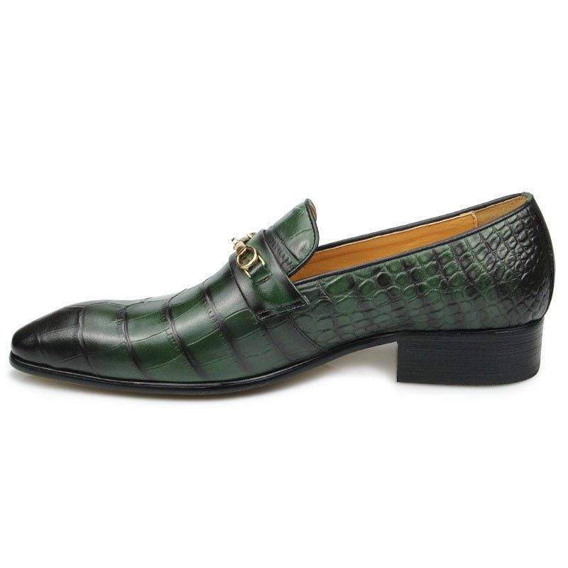 Sapatos Formais Masculinos Sociais Luxuosos - Verde