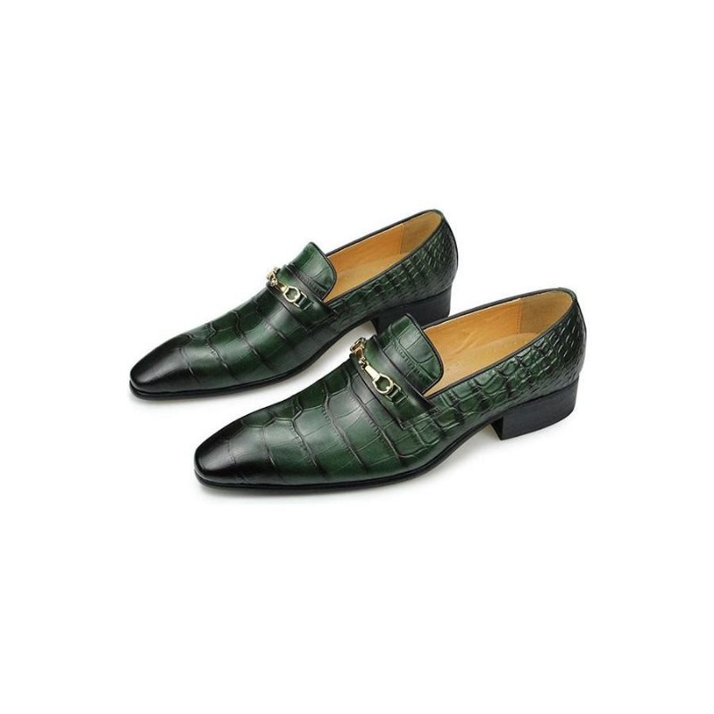 Sapatos Formais Masculinos Sociais Luxuosos - Verde