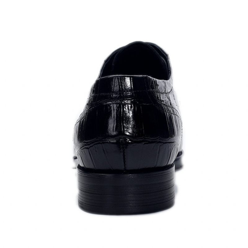 Sapatos Formais Masculinos Vintage Luxuosos Oxford - Preto