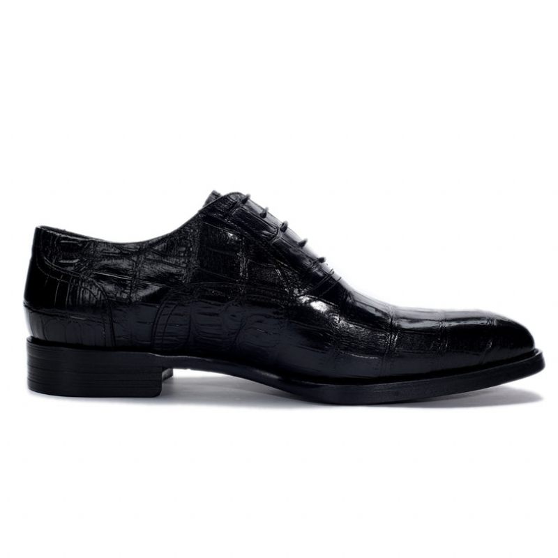 Sapatos Formais Masculinos Vintage Luxuosos Oxford - Preto