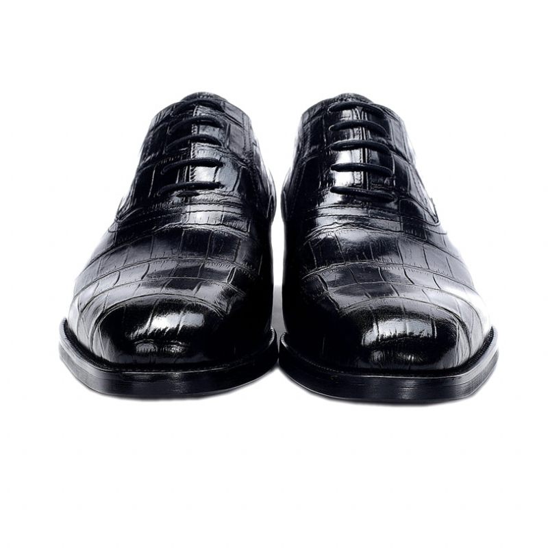 Sapatos Formais Masculinos Vintage Luxuosos Oxford - Preto