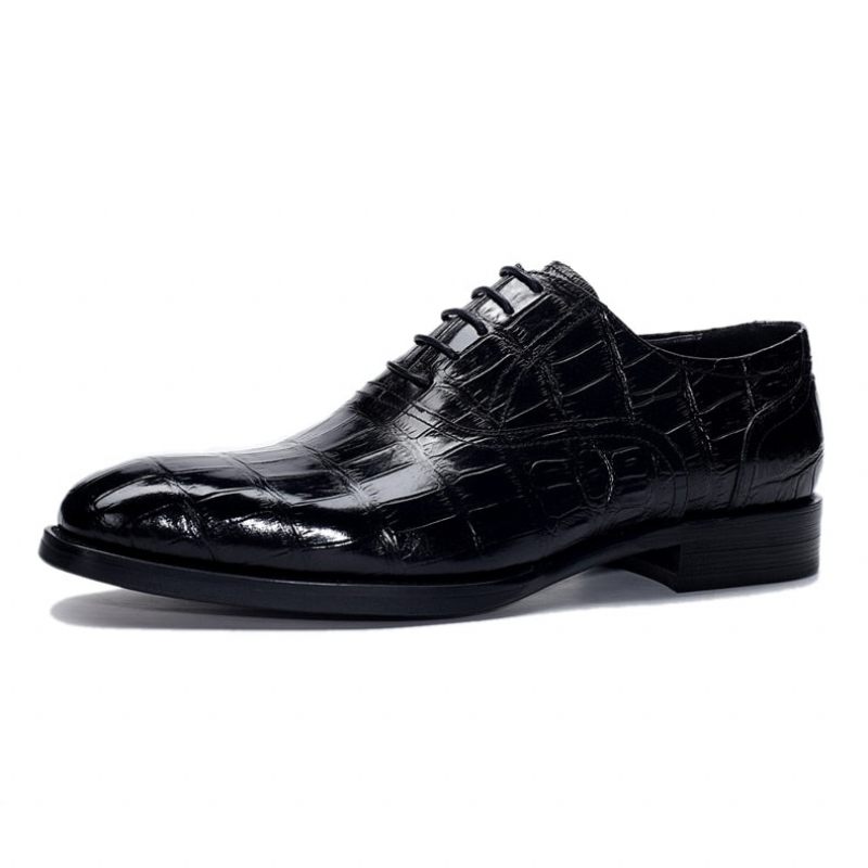 Sapatos Formais Masculinos Vintage Luxuosos Oxford - Preto