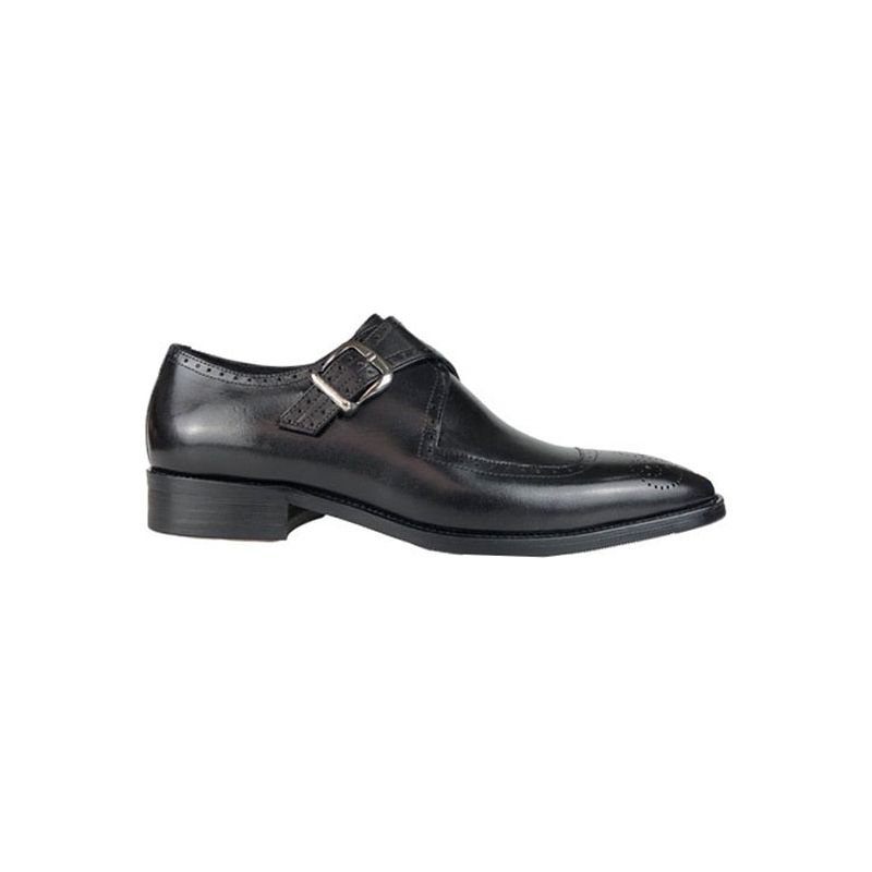 Sapatos Formais Masculinos Wingtip Oxford Sociais Elegância Requintada - Preto