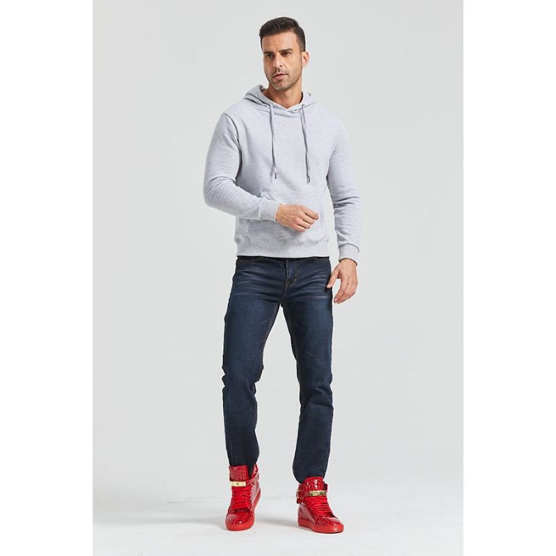 Tênis Masculino Luxo Crocemboss Casual Cano Alto - Vermelho