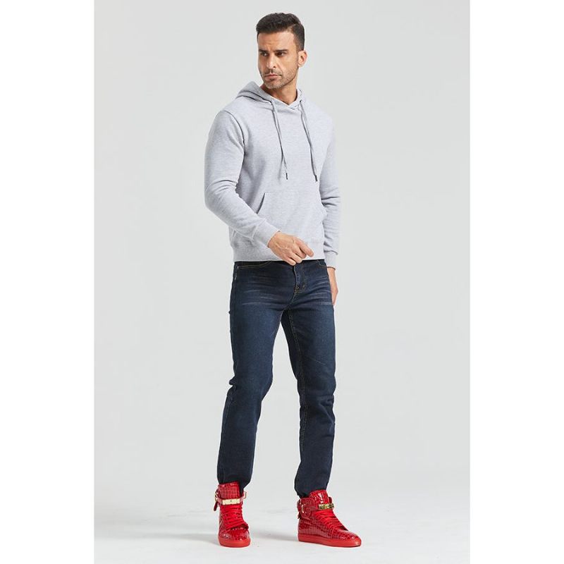 Tênis Masculino Luxo Crocemboss Casual Cano Alto - Vermelho