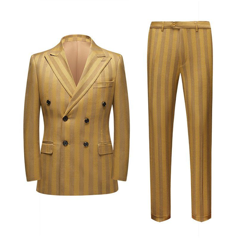 Ternos Masculinos Skinny Fit Terno Cano Alto - Amarelo