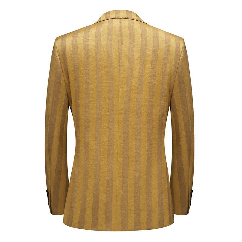 Ternos Masculinos Skinny Fit Terno Cano Alto - Amarelo