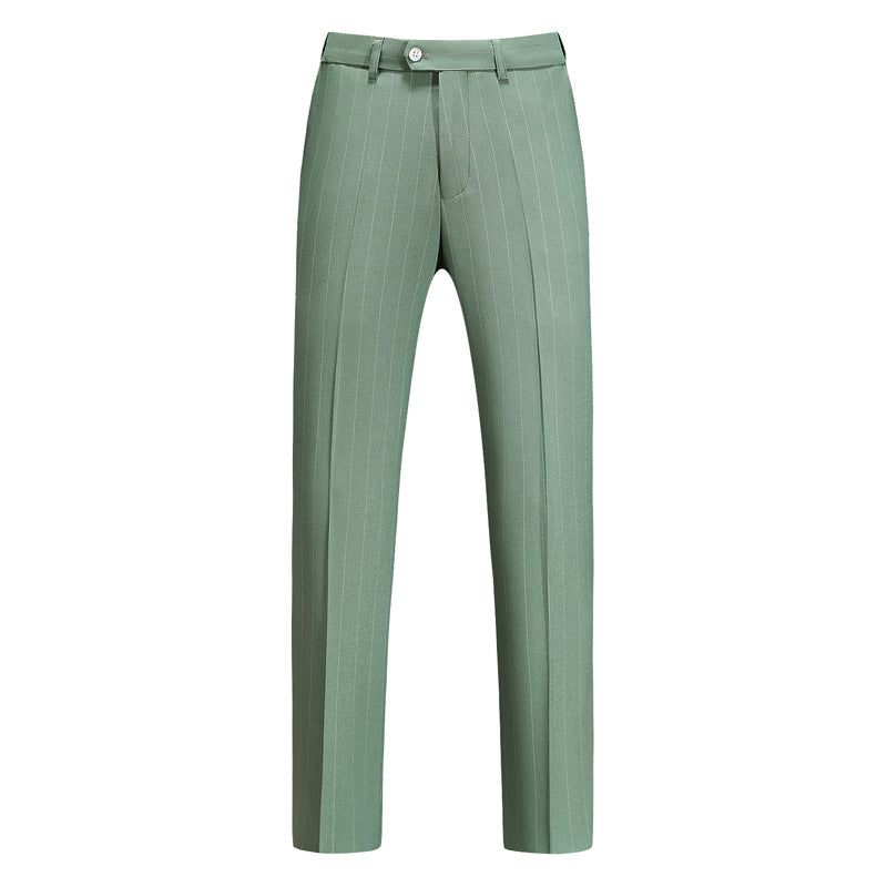 Ternos Masculinos Skinny Zipper Fly Terno 3 Peças - Verde